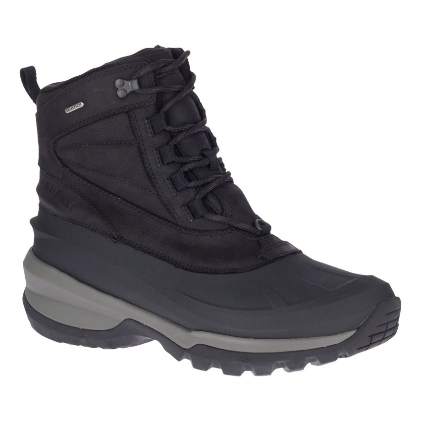 Bottes Merrell Thermo Slush Mid Shell Waterproof Noir Homme | M.S.JMUI